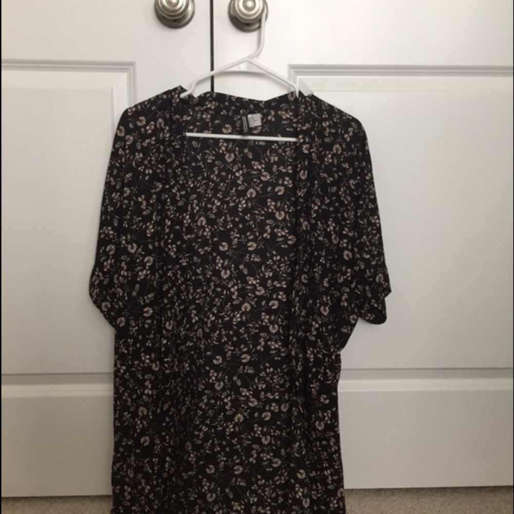 h&m floral kimono